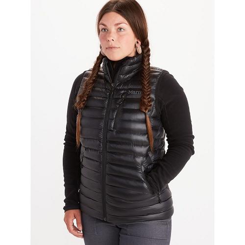 Marmot Avant Featherless Jackets - Womens Vest Black CA8549061 Canada